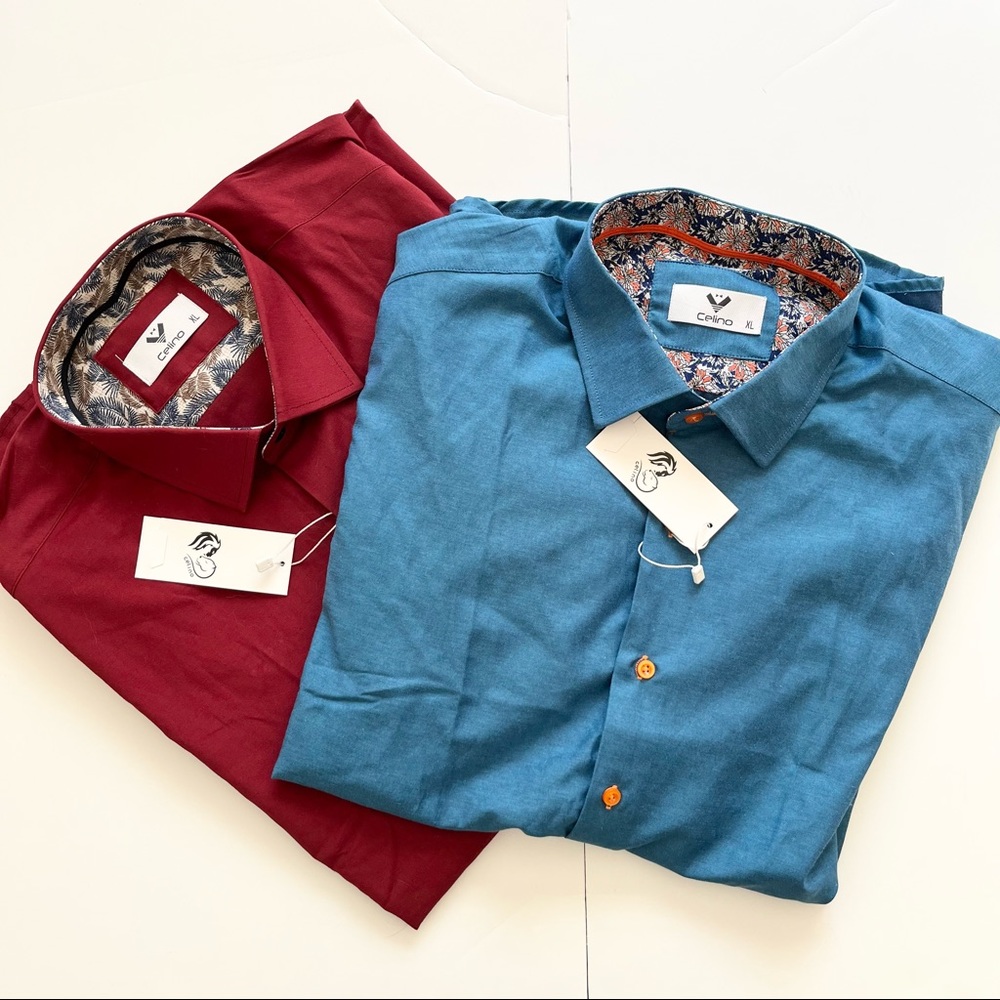 NWT Celino Short Sleeve Button Up Shirt Duo
